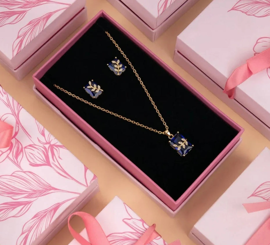 Blossom in Blue 🔵 ( CZ Gift Set)