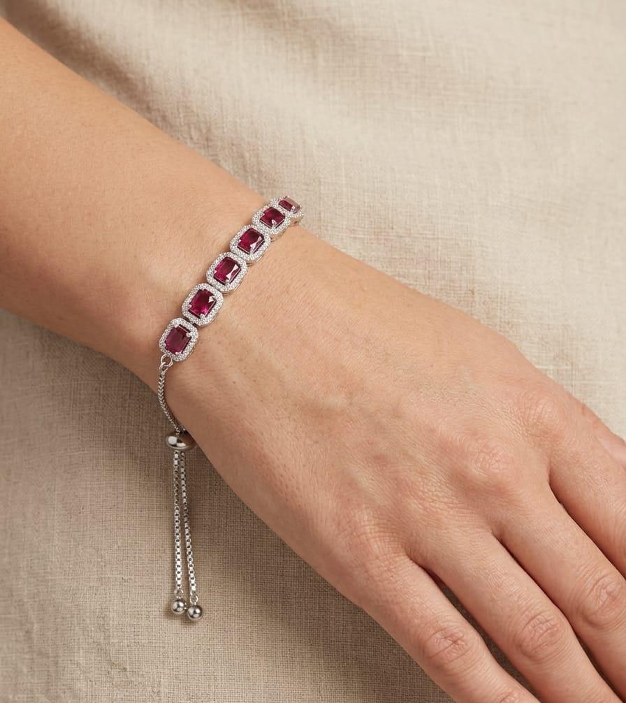 Ruby Red Tennis Bracelet