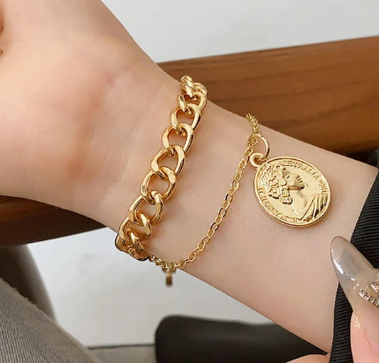 Coin bracelet