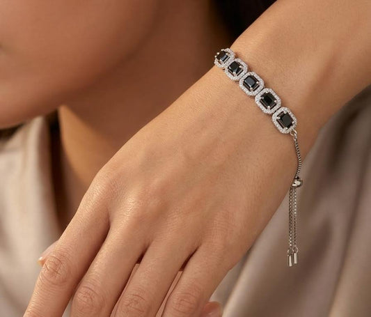 Black tennis Bracelet